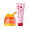 APRILSKIN Double Cleansing Duo for Blackhead Care: Carrotene IPMP Hydromelt Cleansing Balm and TXA Niacinamide 99 Pore Care Pink Bubble Gum Deep Cleanser view 1