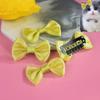 Cats Hair Clip Bows,5-pack, Bowknot Hair Clip for Short Hair Dogs Puppy Kitten,Golden Retriever,French Bulldog,Labrador.German shepherds Yorkshire Grooming Products,Daily or Festival (light yellow) view 1