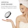 Crystal Hair Eraser, Painless Hair Removal Tool, Reusable Hair Remover for All Body Parts (Black) view 2
