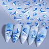 2 Sheets Summer Ocean Nail Art Stickers Ocean Shells Starfish Marine Animal Nail Stickers 3D Self-Adhesive Nail Decals for Women DIY Holiday Manicure Decoration Supplies view 4