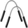 2 Pieces Facial Hair Remover Spring Eyebrow Face Epilator Threading Tool Remove Hair from Upper Lip, Chin, Cheeks and Neck for Women Girls or Men (Black) view 1