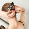 5PCS Floral Prints Bun Makers, Polka Dot Rabbit Ear Bun Twister, Flower Quick Hair Styling Accessories, Deft Hair Bun Maker Hairband, Headwear Styling Tools for Women Vacation Party Accessories view 3
