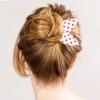 5PCS Floral Prints Bun Makers, Polka Dot Rabbit Ear Bun Twister, Flower Quick Hair Styling Accessories, Deft Hair Bun Maker Hairband, Headwear Styling Tools for Women Vacation Party Accessories view 4