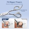 ULG Professional Hair Thinning Scissors 6.5" Japanese Stainless Steel Hand-Honed Salon Barber Scissors for Stylist & Home Use, Texturizing Shears, Ergonomic Design with Patterned Handles view 4