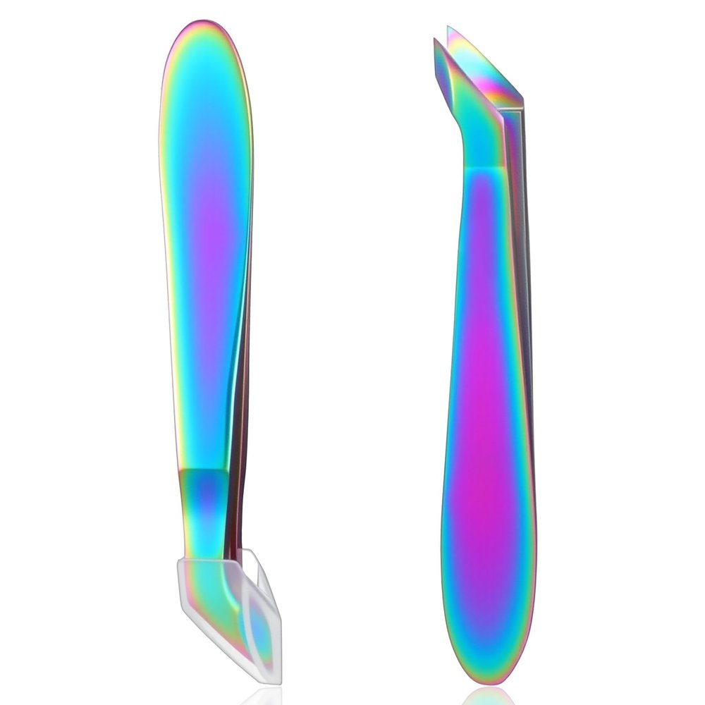 2 Pcs Mini Cuticle Cutter Stainless Steel Cuticle Trimmer for Manicure and Pedicure Professional Cuticles Nippers Pointed Tip Hangnail Clippers Trimmer Tweezers for Finger Toe Dead Skin Remove