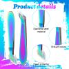 2 Pcs Mini Cuticle Cutter Stainless Steel Cuticle Trimmer for Manicure and Pedicure Professional Cuticles Nippers Pointed Tip Hangnail Clippers Trimmer Tweezers for Finger Toe Dead Skin Remove view 3
