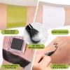BOBISUKA Light Green & White Face Body Paint Stick Kit with Black Eyeshadow, Black Liquid Eyeliner, Setting Powder & 2 Sponges  Halloween Cosplay Makeup Set for Witch, Beetle Juice, Monster, Goblin view 4