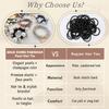 12PCS Fancy Pearl and Rhinestone Hair Ties for Women, Beaded Ponytail Holders with Fancy Decorative Ponytail Holder, Elegant Rhinestone Hair Tie Bracelets, Pretty Pearl Scrunchies for Girls(12PCS,A) view 3