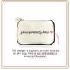sockprints Sigma Sigma Sigma Sorority Makeup Bag  Script Font Cosmetic Pouch for Big Little, Travel, Toiletries & Greek Life Gifts view 3