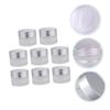 Beaupretty 8pcs Glass Cosmetic Jars Refillable Empty Cream Containers for Travel and Stylish Storage for Lotion Essential Oils view 3
