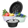 Face Bowl for Ice with Built-In Ice Tray Collapsible Silicone Facial Ice Bath Bowl for Cold Plunge Therapy Portable Spa Tool for Skin Tightening and Acne Relief Perfect for Home and Travel Black view 1