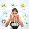 Face Bowl for Ice with Built-In Ice Tray Collapsible Silicone Facial Ice Bath Bowl for Cold Plunge Therapy Portable Spa Tool for Skin Tightening and Acne Relief Perfect for Home and Travel Black view 3