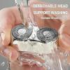 Foil Shaver with Floating Blade Double Head Razor | Washable Rechargeable Shaving Machines | Men Waterproof Travel Shaver, Shavers for Men,Pocket Size Motor Electric for,Foil Shave view 2