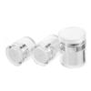 TOGEVAL 3Pcs Portable Cosmetic Containers Double Layer Lotion Jars for Travel and Lotion Storage Compact and Lightweight Design for Trip Use view 1