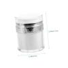 TOGEVAL 3Pcs Portable Cosmetic Containers Double Layer Lotion Jars for Travel and Lotion Storage Compact and Lightweight Design for Trip Use view 2