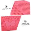 NIYANGLE Butterfly Shaped Cleaning Pad for Makeup Brush Brush Cleaner Mat Suction Cups for Beauty Salon view 3