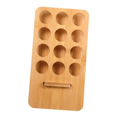 Alipis Multi-functional Essential Oil Display Rack 12-slot Organizer for Small Bottles for Aromatherapy Skincare, and Home Decoration