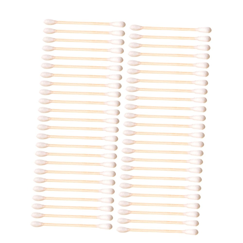 Beavorty 300PCS Double-Headed Cotton Swabs Soft and Absorbent Cosmetic Cotton Sticks for Makeup Remover for Household and Personal Use