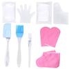 PACKOVE 1set Paraffin Wax Hand Gloves Foot Care Supplies Hand Treatment Spa Foot Cover Moisturizing Gloves Skin Care Kit Random Color view 1
