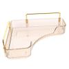 ABOOFAN Vanity Tray Corner Shelf Makeup Organizer Bathroom Storage Rack Pet Sturdy Easy to Move Tidy Space view 1
