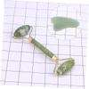 BESTYASH 2pcs Natural Jade Facial Set Includes Gua Scraping Plate Rolling for Neck Relaxation and Muscle Relief view 4