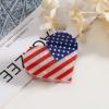 FRUZJAY 4th of July Hair Claw Clips American Flag Hair Clips Heart Shape Acrylic Hair Catch Clamps Independence Day Hair Accessories Patriotic Hair Barrettes Cute Hairpin Strong Hold Styling Jaw Clip view 4