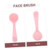 GALPADA 3pcs Handheld Face Cleaning Brush Soft Silicone Scrubber for Women Effortless Facial Cleansing Tool Pink for Gentle Skin Massage and Deep Cleansing view 2