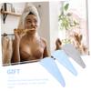 BESTYASH 3pcs Microfiber Hair Drying Towels for Women Fast Drying Absorbent Hair Wraps for Curly and Thick Shower Use Elastic Bands view 3
