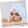 BESTYASH 3pcs Microfiber Hair Drying Towels for Women Fast Drying Absorbent Hair Wraps for Curly and Thick Shower Use Elastic Bands view 4
