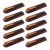 10 Pcs Folding Pocket Comb Hand Made Folding Type Fine Tooth Brown Comb Gold Buckle Sm for Men Ckle Sm for Men Pocket CombPocket CombFolding CombPortable view 1