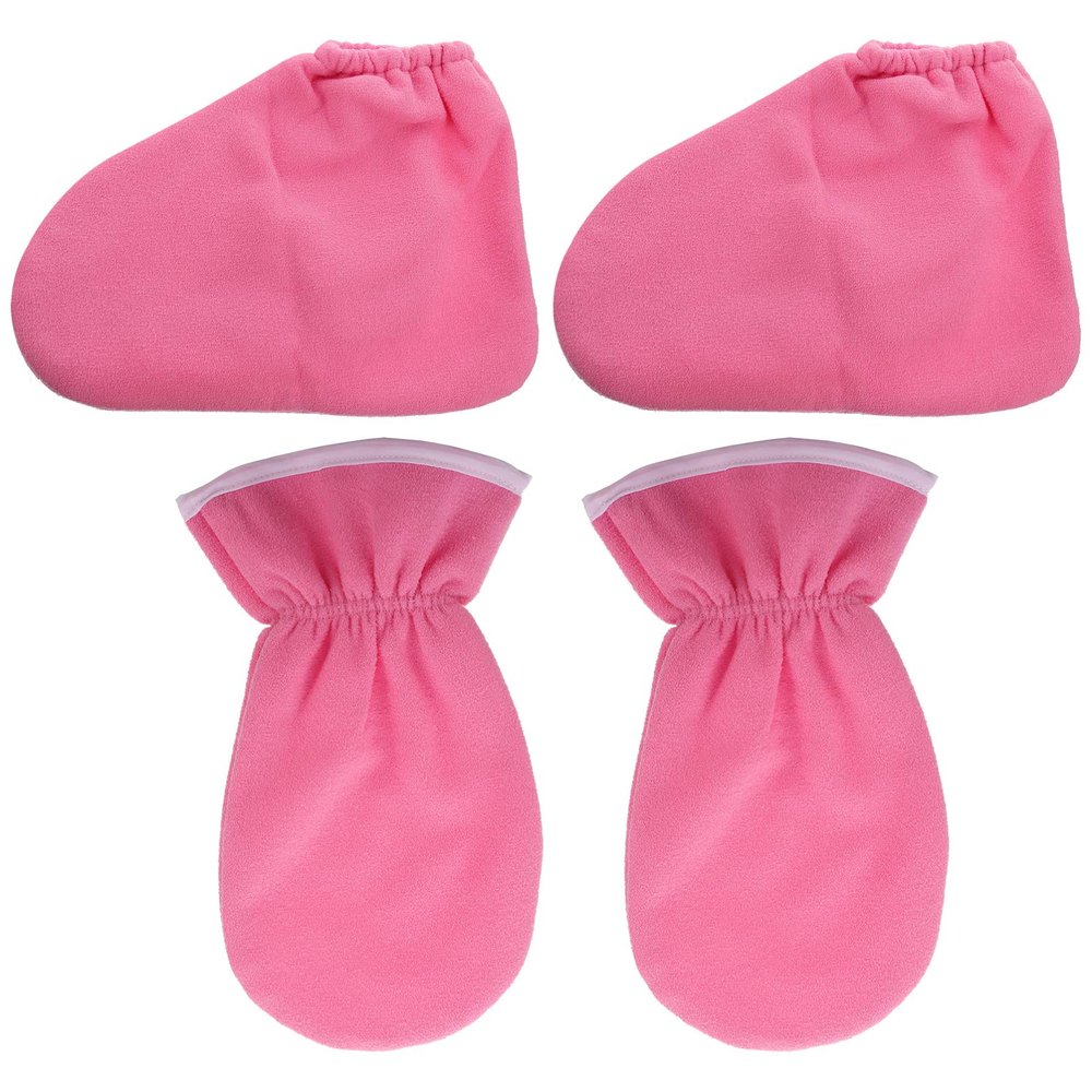 4Pcs Spa Paraffin Wax Gloves Booties Hand Foot for Moisturizing Treatment Enhances Nourishment Absorption for Experience