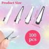 100Pcs Small Alligator Hair Clips 1.18in/30mm Silver Hair Clips for Styling Hairdressing Salon, Duckbill Bow Clip Hairclips for Crafts, Hair Accessories, & Arts & Crafts view 2