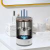 Automatic Beauty Brush Cleaner & Dryer, Usb Rechargeable Cleaning Makeup Brush Machine, One-Step Operation, Compact & Easy Storage, Black view 4