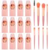 12-Piece Makeup Brush Set With 8 Brushes, Travel-Friendly Case, Synthetic Fiber Brushes For Blush, Foundation, Shadow, Ideal For Weddings And Parties view 4