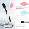 Unaone Lip Scrub Brush - 3 PCS Dual-ended Lip Scrubber Exfoliator and Silicone Lip Brush, 2-in-1 Silicone Lip Scrub Tool Lip Mask Applicator, Gentle Exfoliator & Applicator for Soft view 3