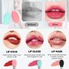 Unaone Lip Scrub Brush - 3 PCS Dual-ended Lip Scrubber Exfoliator and Silicone Lip Brush, 2-in-1 Silicone Lip Scrub Tool Lip Mask Applicator, Gentle Exfoliator & Applicator for Soft view 4