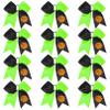 12 PCS Basketball Cheer Bows 8" Large Hair Bows Ponytail Holders for Girls Cheerleader Game Day Sports Team Spirit Accessories Handmade Glitter Streamer Hair Ribbons Bulk view 1
