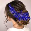 AMORARSI Crystal Wedding Hair Comb Bridal Hair Accessories Pearl and Rhinestone Bridal Side Combs for Women and Girls (Gold) view 1