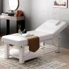 Adjustable Massage Tables, Esthetics Bed with Storage Shelf and Removable Headrest, SPA Bed for Home, Beauty Salon, Health Center, Leisure Club view 1