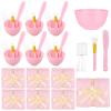 30-Piece Spa Party Kit With Towels, Bowls, Brushes, Spatulas & Measuring Cups  Design, Perfect For Face Mask Treatments, Birthday Gifts & More view 4