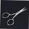 Healvian 2pcs Stainless Steel Eyebrow Scissors for Men Nose Hair Trimmer Facial Hair Scissors Curved Tips for Easy Cutting view 2