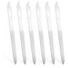 6PCS Metal Fingernail File, Double Sided Metal Nail File, Durable Thin Stainless Steel Nail Files for Filing Polishing, Manicure Pedicure Toenails Gentle Care Tools view 1