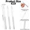6PCS Metal Fingernail File, Double Sided Metal Nail File, Durable Thin Stainless Steel Nail Files for Filing Polishing, Manicure Pedicure Toenails Gentle Care Tools view 2