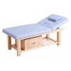 70/80cm Wide Adjustable Massage Table, Solid Wood Esthetics Bed with Storage Space, Removable Headrest and Chest Space for Beauty Salon, Foot Massage Shop, Leisure Club view 1