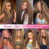 NARNI 28 Inch Honey Blonde Wig Human Hair 13x4 HD Deep Wave Lace Front Wigs Human Hair Pre Plucked 4/27 Highlight Ombre Deep Curly Lace Frontal Wigs 200% Density view 4