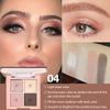 4Colors Eyeshadow Makeup Palette,Rose Gold Brown Natural Neutral Powde Eye Shadow Palette for Older Women,Long Lasting Naturing-Looking,Lightweight,Waterproof,Eye Makeup Kit Travel Size view 2