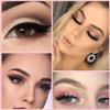 4Colors Eyeshadow Makeup Palette,Rose Gold Brown Natural Neutral Powde Eye Shadow Palette for Older Women,Long Lasting Naturing-Looking,Lightweight,Waterproof,Eye Makeup Kit Travel Size view 3