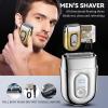 Electric Foil Shavers for Men, Compact Travel Face Shaver, Mini Razor for Shaving Face,Portable Electric Shaver for Men, Suitable for Home, car, Travel, Shaving (Silver) view 2