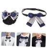 NIYANGLE 2pcs Professional Hair Clip Head Flower Set Business Suit Bow Tie Hair Net Elegant Women Accessories view 3