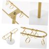 FONDOTIN Metal Hair Claw Clip Organizer with Hooks Space-Saving Storage Rack for Hair Accessories Desktop Display Holder for Women and Girls Bedroom Decor view 3